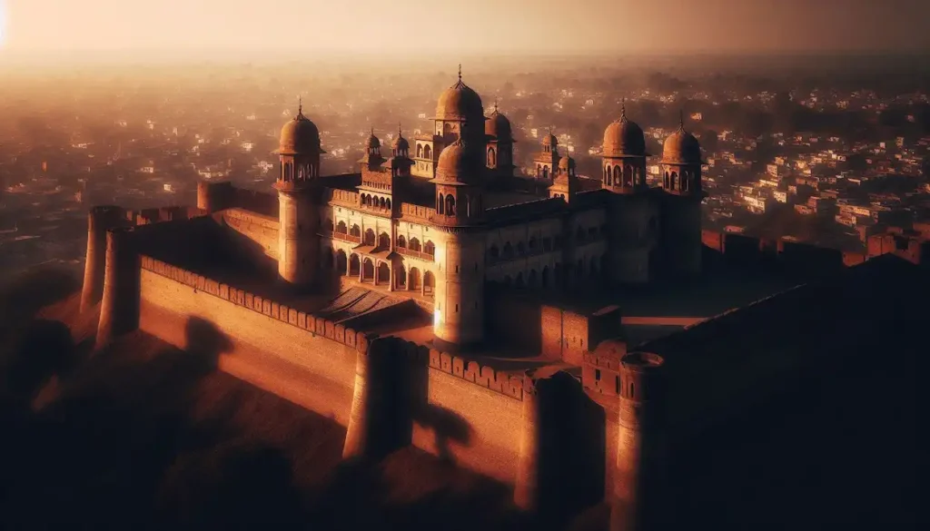 Bathinda Fort in Punjab, its ancient walls bathed in afternoon light.