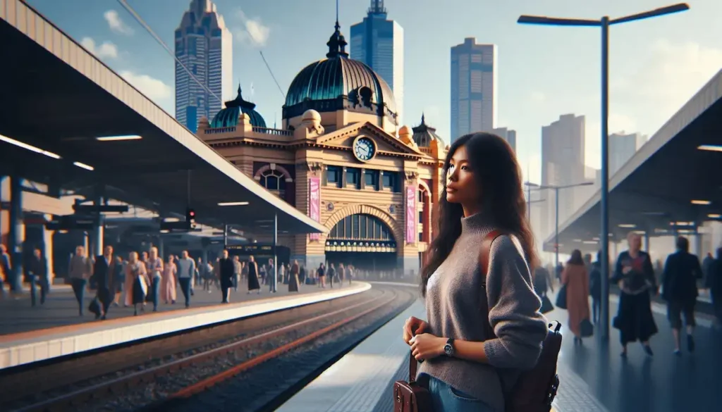 Arriving at the Bustling Flinders Street Station in Melbourne